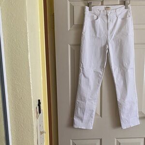 NWOT L'AGENCE White Straight Leg Jeans, Size 27